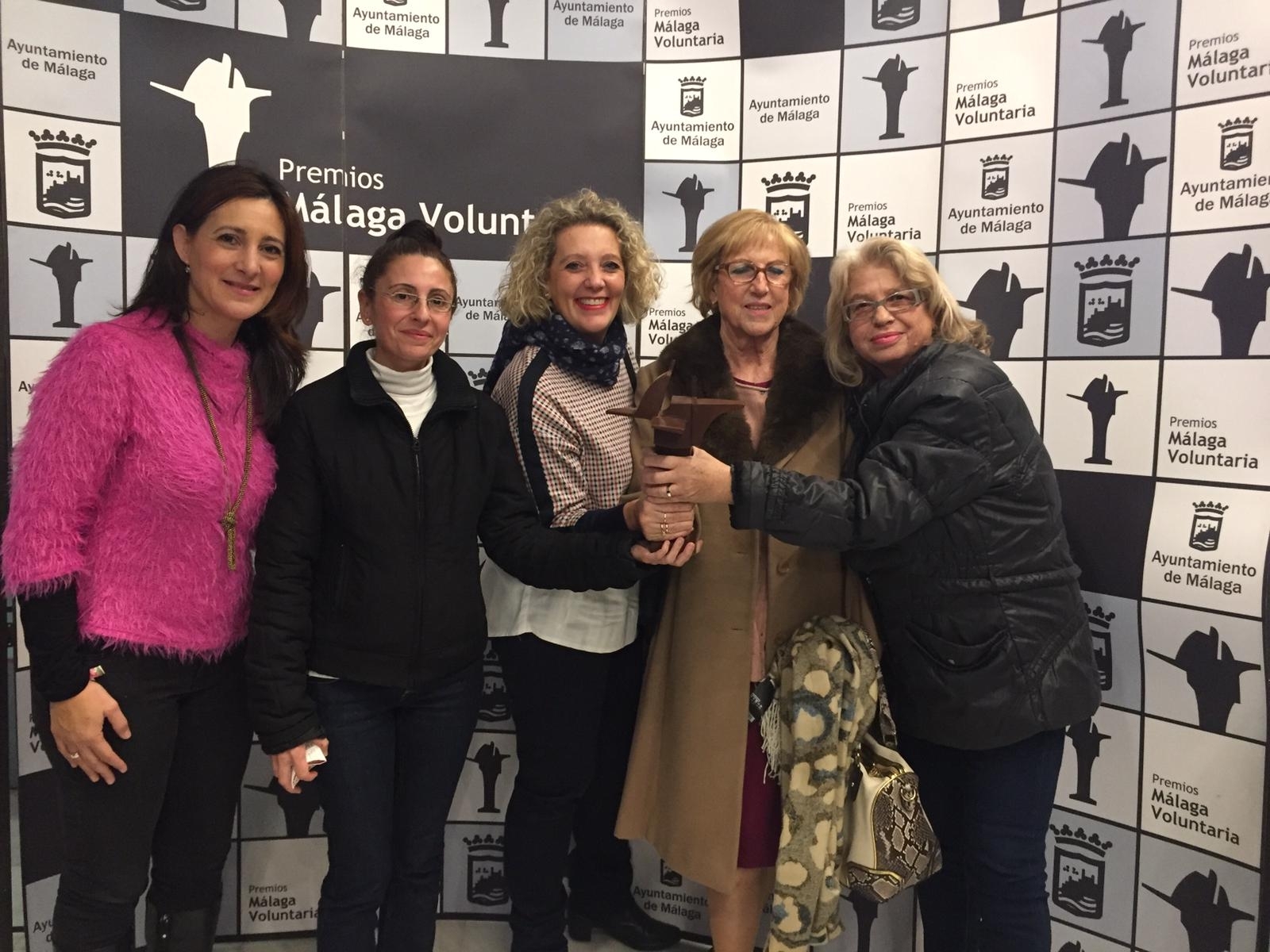 Fundación Anna O. premio Málaga Voluntaria 2018 otorgado por el Ayuntamiento de Málaga