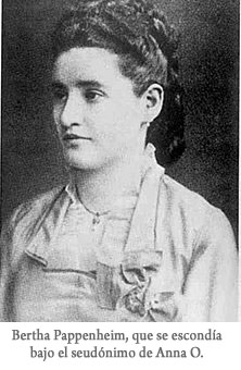 Anna O. era el nombre clínico que el doctor Joseph Breuer, amigo de Sigmund Freud,  asignó a una de sus pacientes, Bertha Pappenheim.