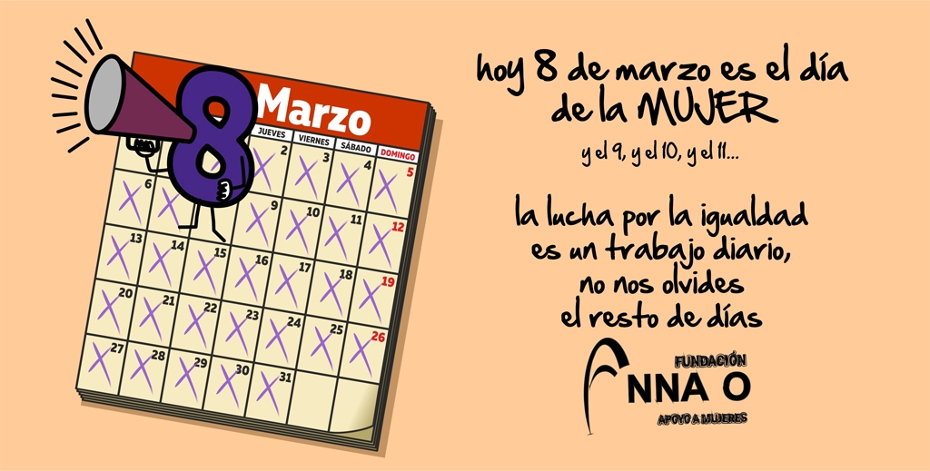 Fundación Anna O. se suma a la conmemoración del 8 de marzo Día de la Mujer