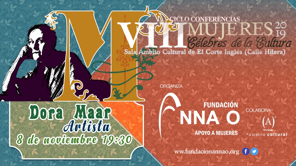 Una conferencia sobre la artista Dora Maar cerrará el ciclo Mujeres Célebres de la Cultura 2019