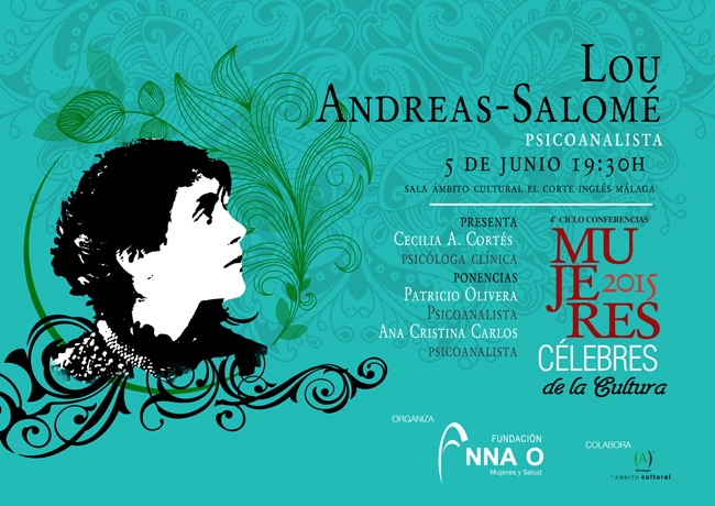 CONFERENCIA SOBRE LOU ANDREAS-SALOMÉ. 5 DE JUNIO CICLO MUJERES CÉLEBRES DE LA CULTURA.
