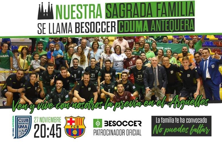 Fundación Anna O. será reconocida hoy durante el encuentro Be Soccer Uma Antequera y el Barcelona Lassa (Fernando Argüelles 20:45)