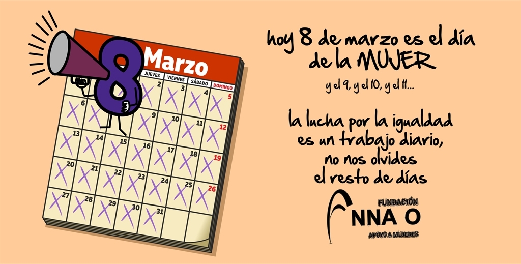 Fundación Anna O. se suma a la conmemoración del 8 de marzo Día de la Mujer