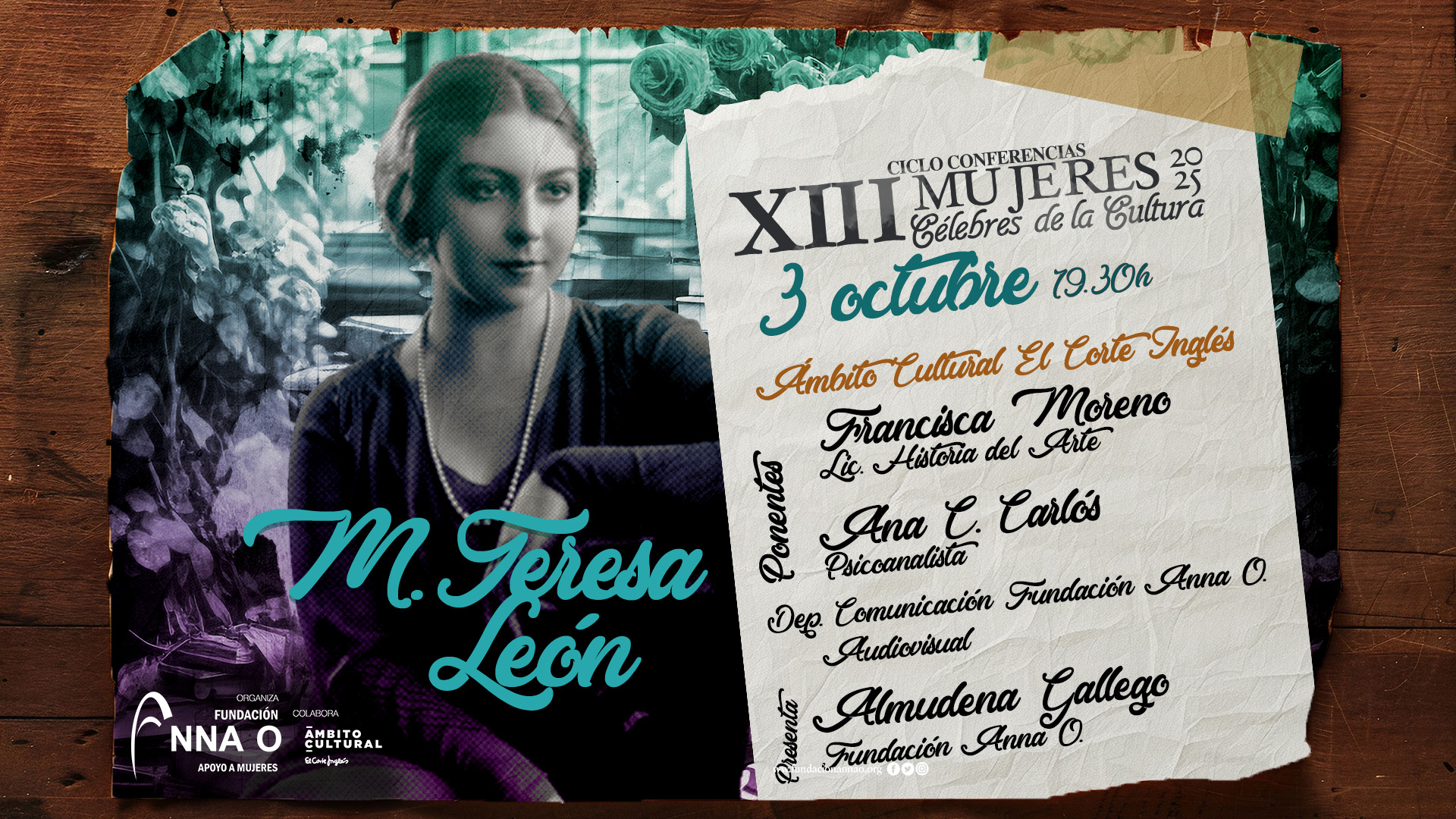 María Teresa León protagoniza la segunda conferencia…