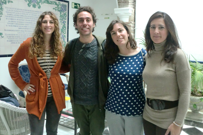 Montuori con miembros de la Fundación