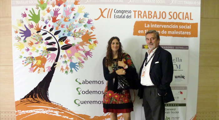 Cecilia Cortés y Patricio Olivera en el Congreso.