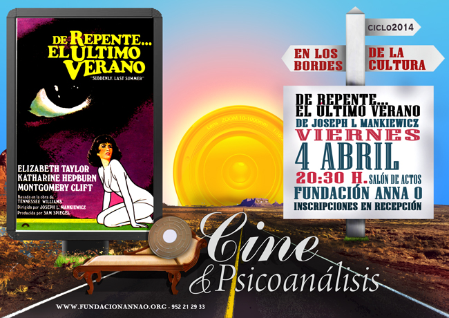 DE REPENTE… EL ÚLTIMO VERANO 4 DE ABRIL 20:30 CICLO DE CINE Y PSICOANÁLISIS